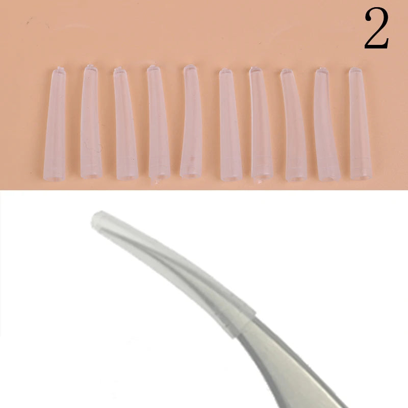 Precision Lash Extension Isolation Tweezers | Stainless Steel Lash Extension Tweezer QXL 10PCS-N2