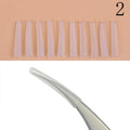 Precision Lash Extension Isolation Tweezers | Stainless Steel Lash Extension Tweezer QXL 10PCS-N2