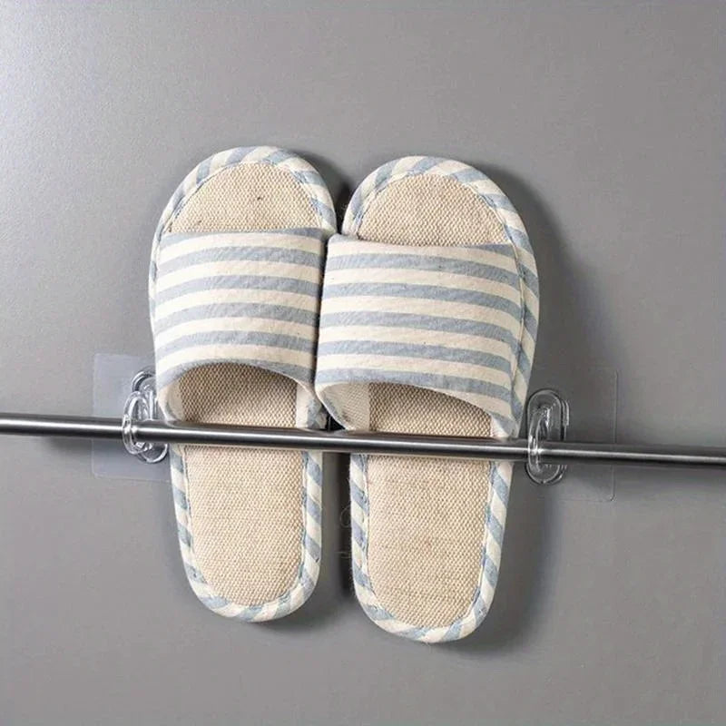 10-Pack Punch-Free Wall Hooks | Kitchen & Bathroom Organizer Wall Mounted Hooks QXL