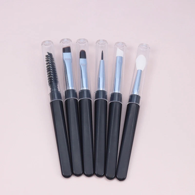 Portable Travel Makeup Brush with Lid – Eyeshadow & Eyebrow Travel Makeup Brush QXL