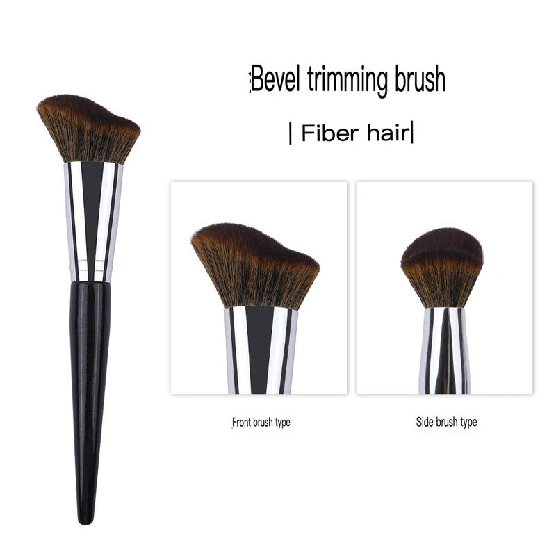 R90 Slope Powder & Contour Brush | Ultra-Soft Wool Fiber Powder Contour Brush QXL