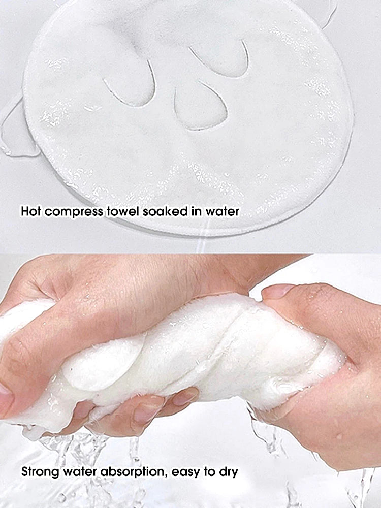 Hot & Cold Steam Compress Face Towel | Soft Skin-Friendly Facial Compress Towel QXL