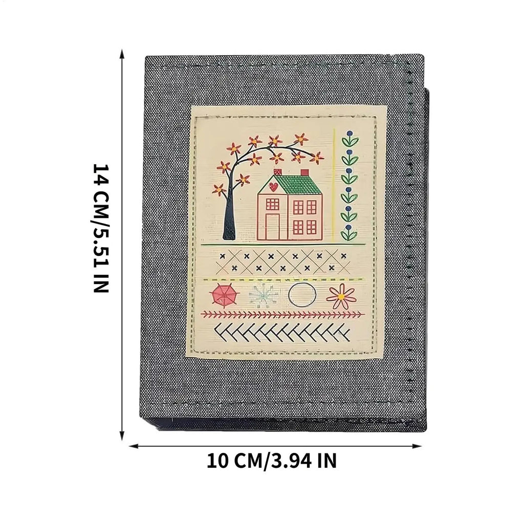 Embroidery Stitches Book Kit | Hoop, Threads & Needle Tools Embroidery Craft Kit QXL