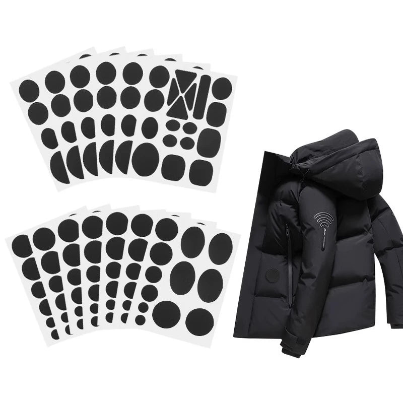 Self-Adhesive Nylon Clothing Repair Patches | Assorted Shapes Fabric Repair Patches QXL