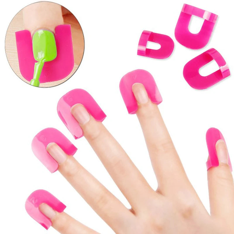 26-Pc G-Curve Nail Varnish Shield Protectors | 10 Sizes Nail Varnish Shield QXL onesize