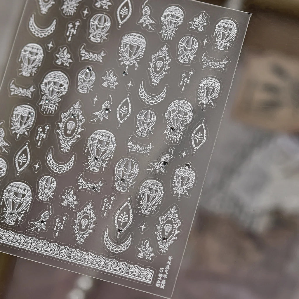 5D Nail Art Stickers – Stars, Bowknots & Geometric Decals