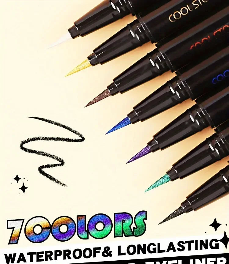 VERONNI Glitter Metallic Eyeliner Pen | Waterproof Eyeshadow Glitter Eyeliner Pen QXL