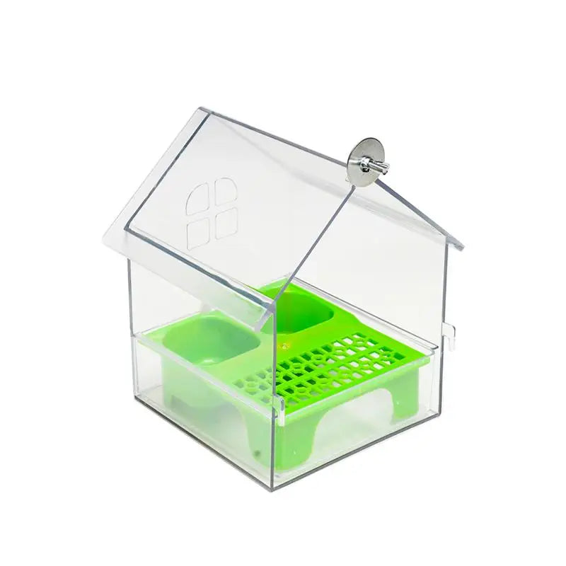 Hanging Parrot Feeder & Bird Bath Bowl | Cage Accessory Bird Cage Feeder QXL