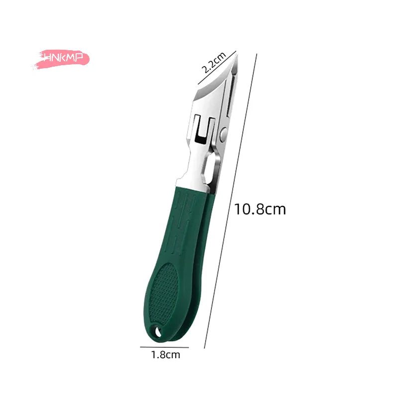 Curved Stainless Steel Nail Clipper – Anti-Splash & Cuticle Remover Nail Clipper QXL