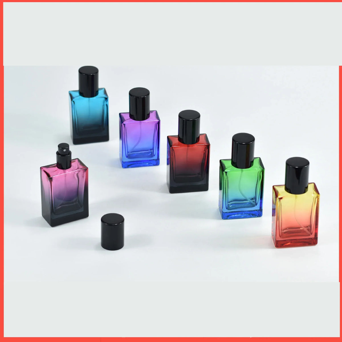 30ml Glass Gradient Perfume Bottle | Refillable Mist Atomizer Perfume Atomizer QXL