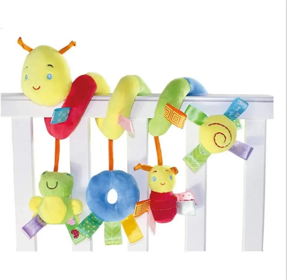 Soft Spiral Baby Rattle Toy – Crib, Stroller & Car Seat 0–12M Infant Rattle Toy QXL