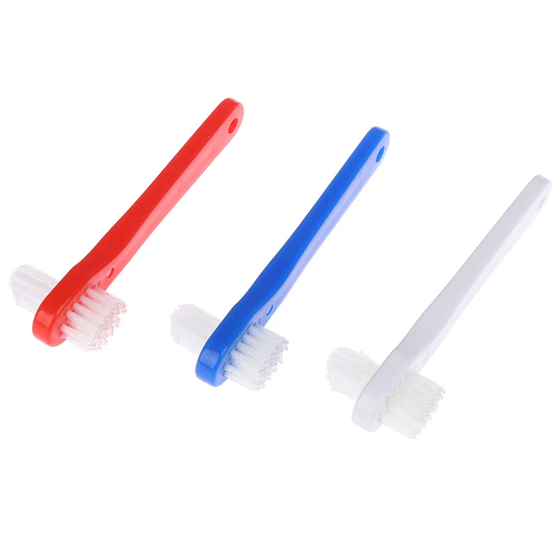 T-Shape Dual-Head Denture Brush | False Teeth Cleaner Denture Brush QXL