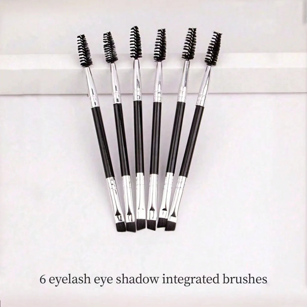 6-Piece Dual-Ended Eye Makeup Brush Set | Eyeliner & Brow Eye Makeup Brush Set QXL