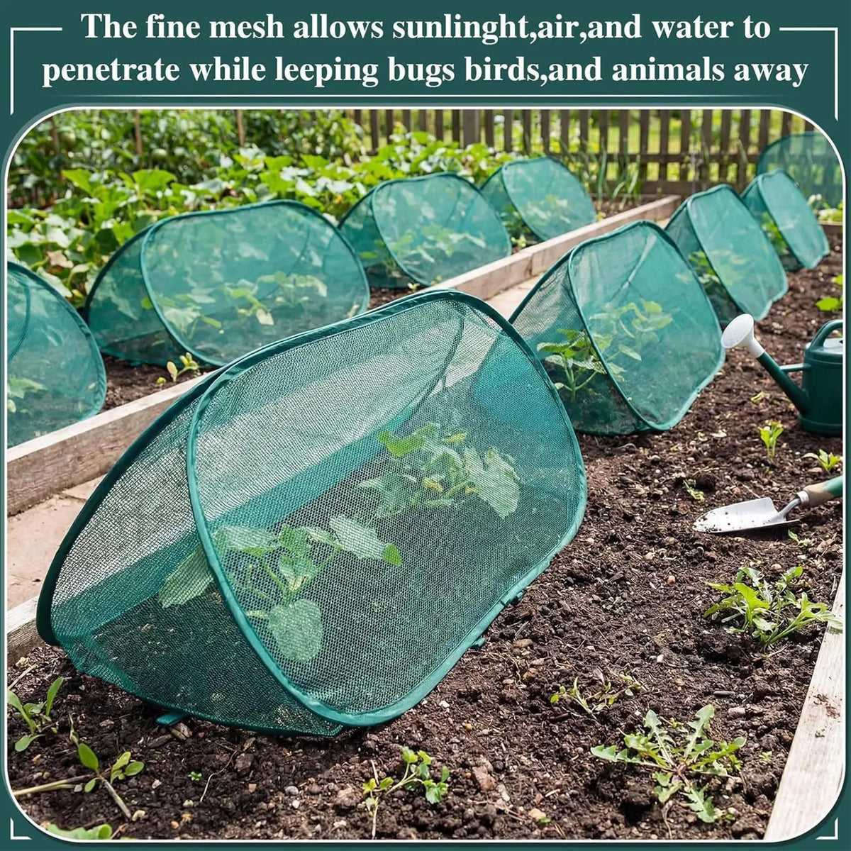 4-Pack Pop-Up Mesh Plant Covers | Foldable Garden Protectors Garden Plant Cover QXL