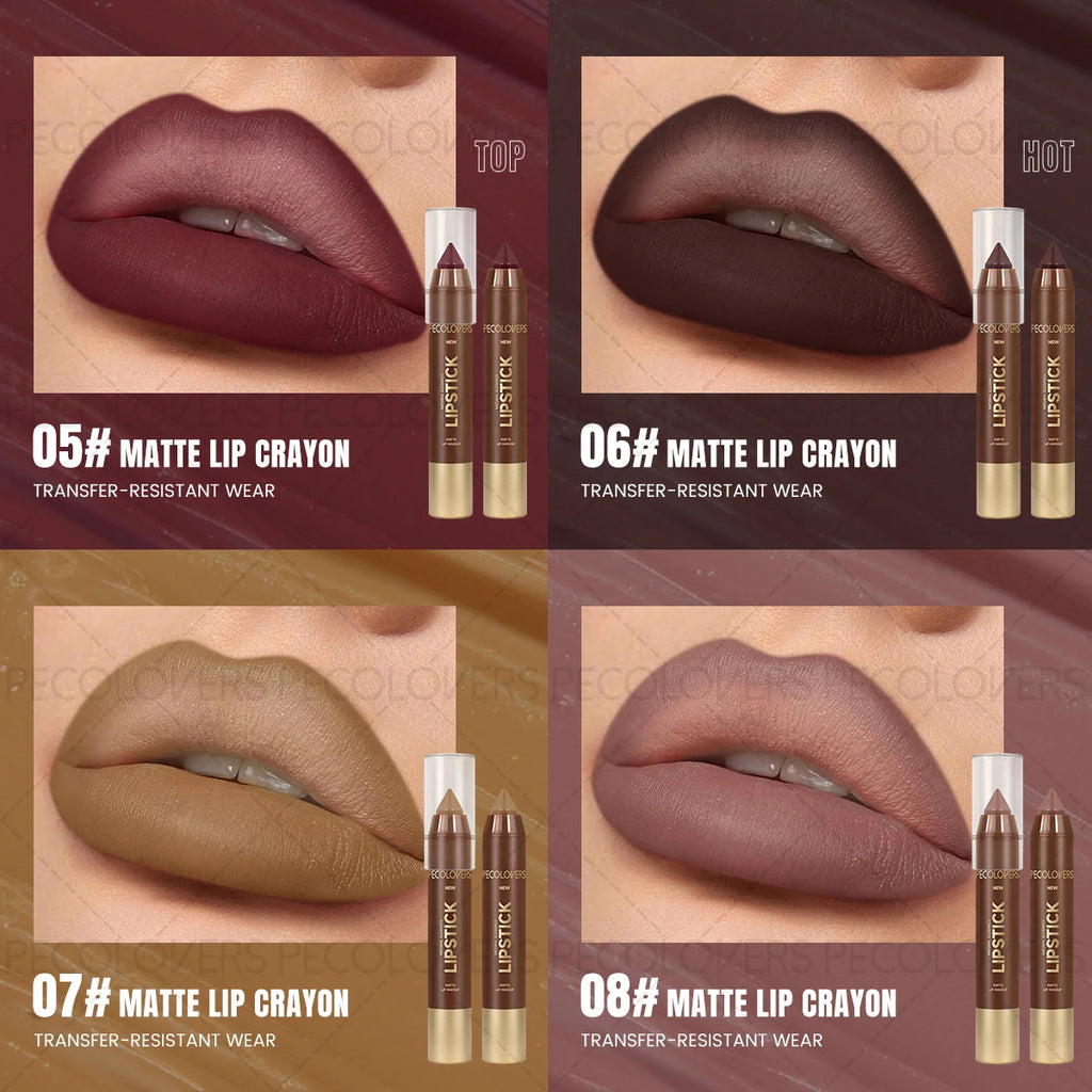 PECOLOVERS Brown Lip Liner Pencil | High-Pigment Contour Lip Liner Pencil QXL