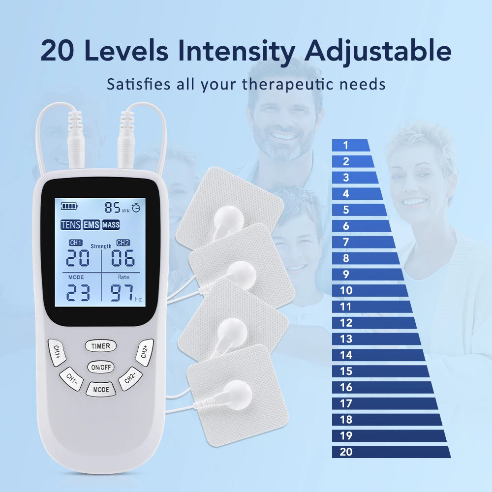 Hailicare 36-Mode EMS TENS Muscle Stimulator & Body Massager EMS TENS Massager QXL