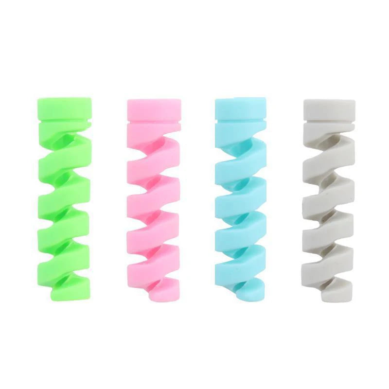 USB Cable Protector & Wire Organizer | Cord Sleeve & Ties Cable Management Set QXL