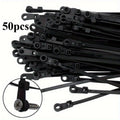 Nylon Cable Ties with Screw Mount Hole | Self-Locking Zip Nylon Cable Ties QXL Black