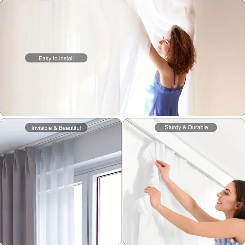 Curtain Track Rollers with Lockable Hooks | Easy Glide Hangers Curtain Track Rollers QXL
