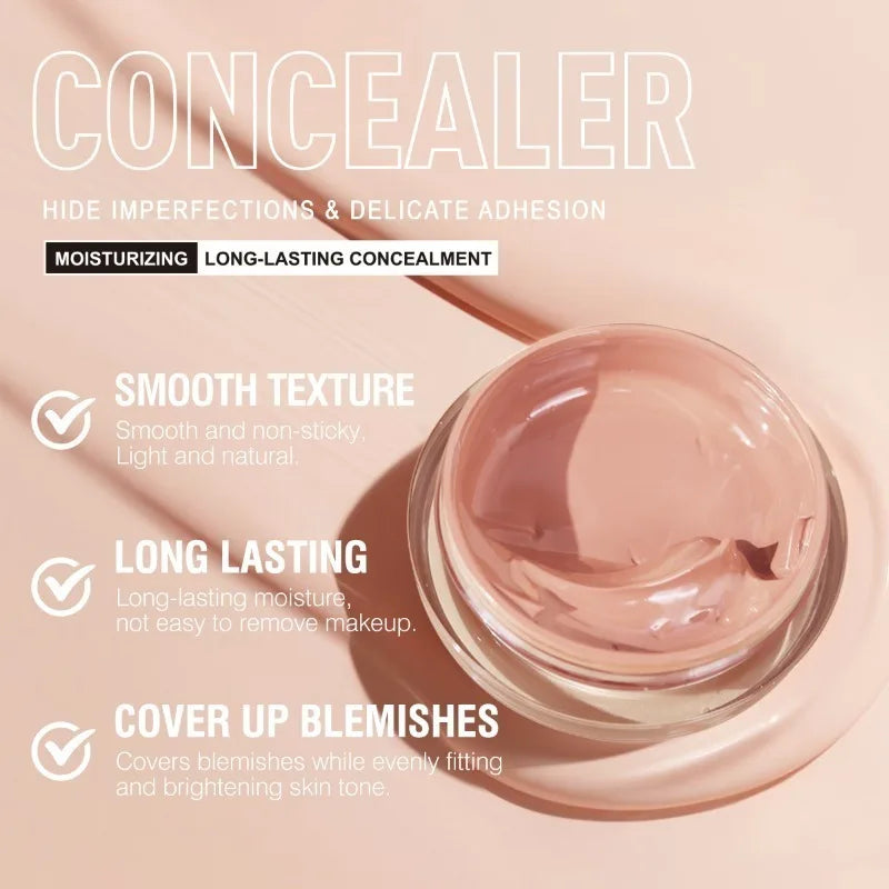 Multi-Color Waterproof Concealer | Full Coverage & Long-Lasting Concealer Makeup QXL