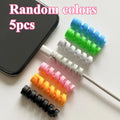 5-Pack Spiral Cable Protectors for Charging Cables – PE Cable Protector QXL Random 5pcs