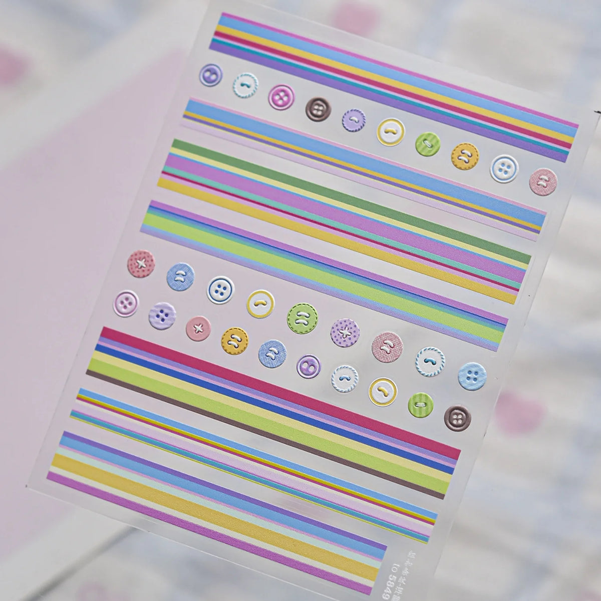 5D Nail Art Stickers – Stripes, Hearts, Stars & Rainbow Decals Nail Art Stickers QXL