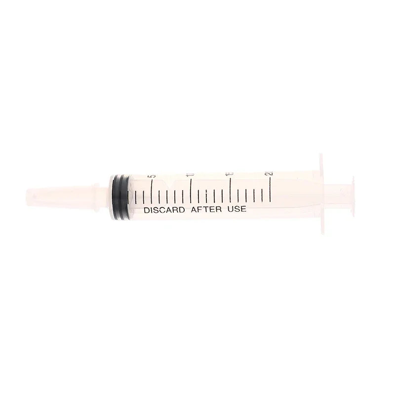 20ml Reusable Plastic Syringes | Hydroponics, Pet & Lab Use Plastic Measuring Syringe QXL