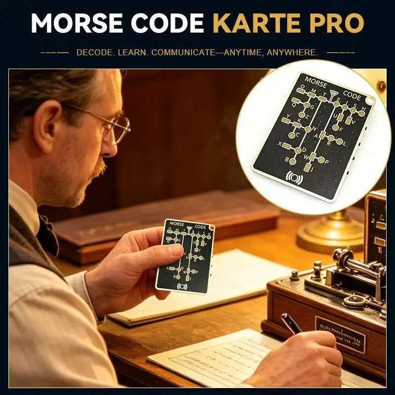 LED Morse Code Trainer Card | PCB Telegraph Practice Device Morse Code Trainer QXL 1Pcs