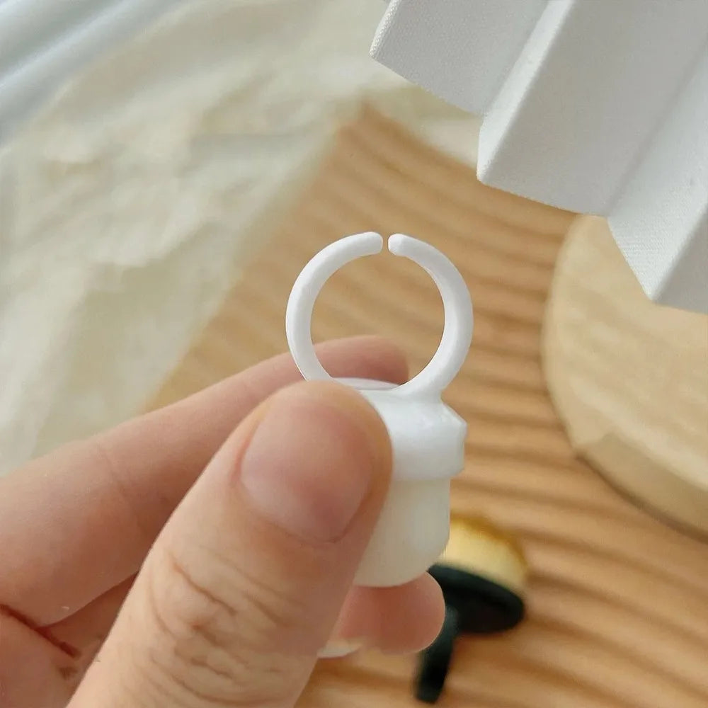 Ring Nail Dust Brush | Finger Buckle Gel Cleaning Tool Nail Dust Brush QXL