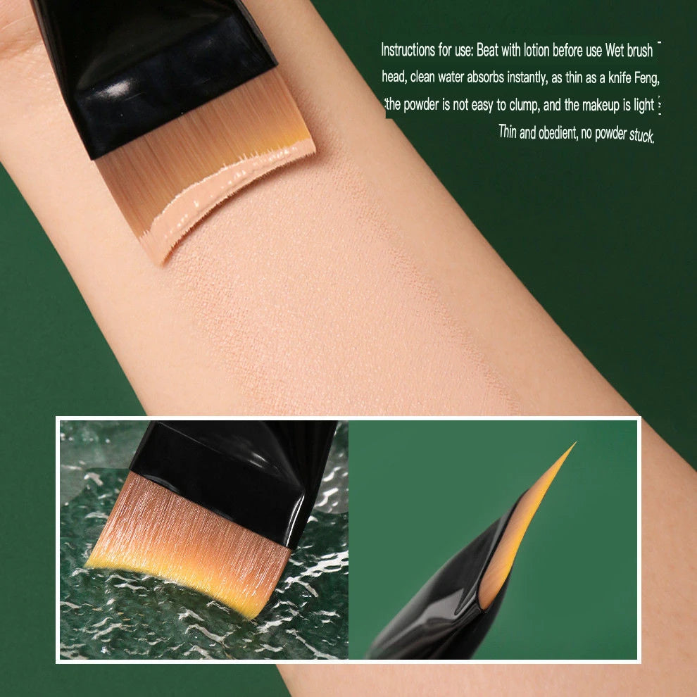 M78 Crescent Foundation Brush – Ultra-Thin Streak-Free Finish Foundation Brush QXL