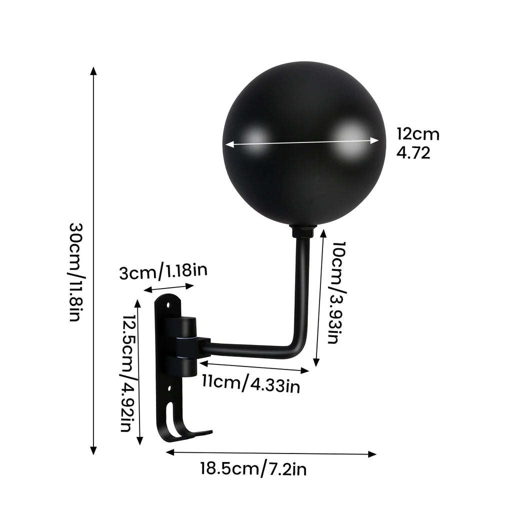 180° Rotating Wall Mount Helmet Rack with Hooks | Garage Organizer Wall Helmet Rack QXL