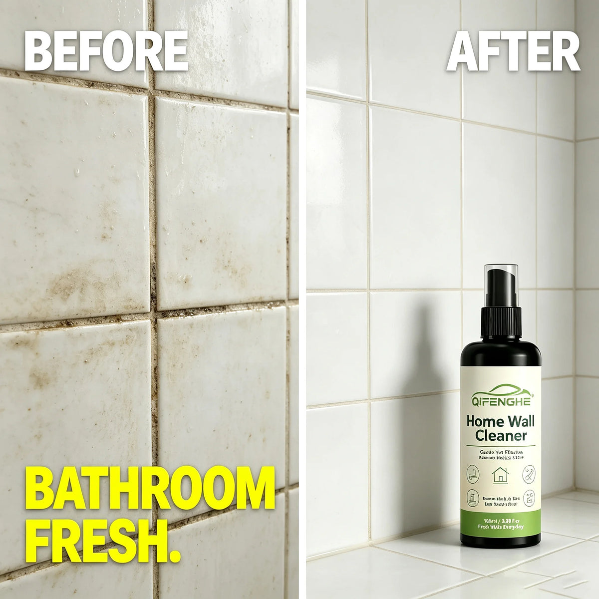 QIFENGHE Wall Cleaner Spray 100ml | Interior Wall Mark Remover Wall Cleaning Spray QXL