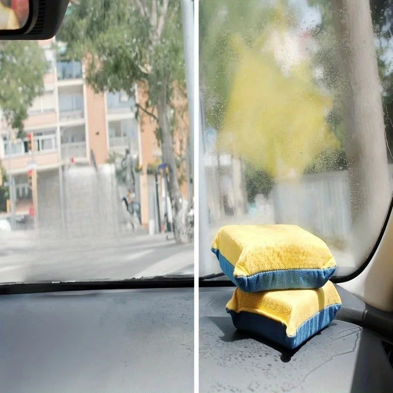 Super Absorbent Car Glass Demist Sponge Wipe Double-Sided Car Cleaning Sponge QXL