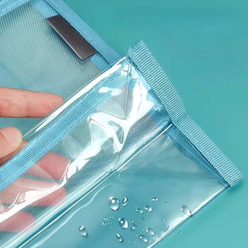 Transparent A4 File Bag | Foldable Document Organizer Document File Bag QXL