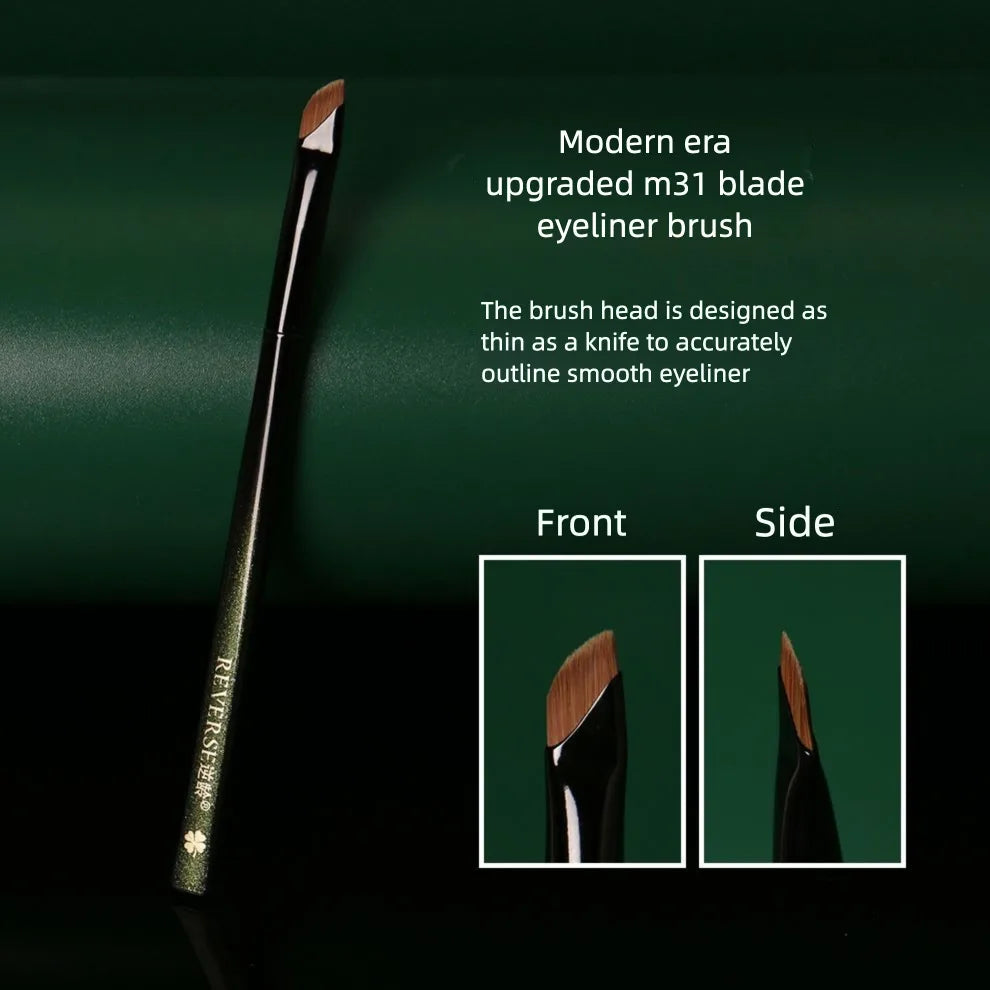 Ultra-Fine Angled Eyeliner & Eyebrow Brush | Portable M31 Angled Eyeliner Brush QXL Modern Upgraded M31