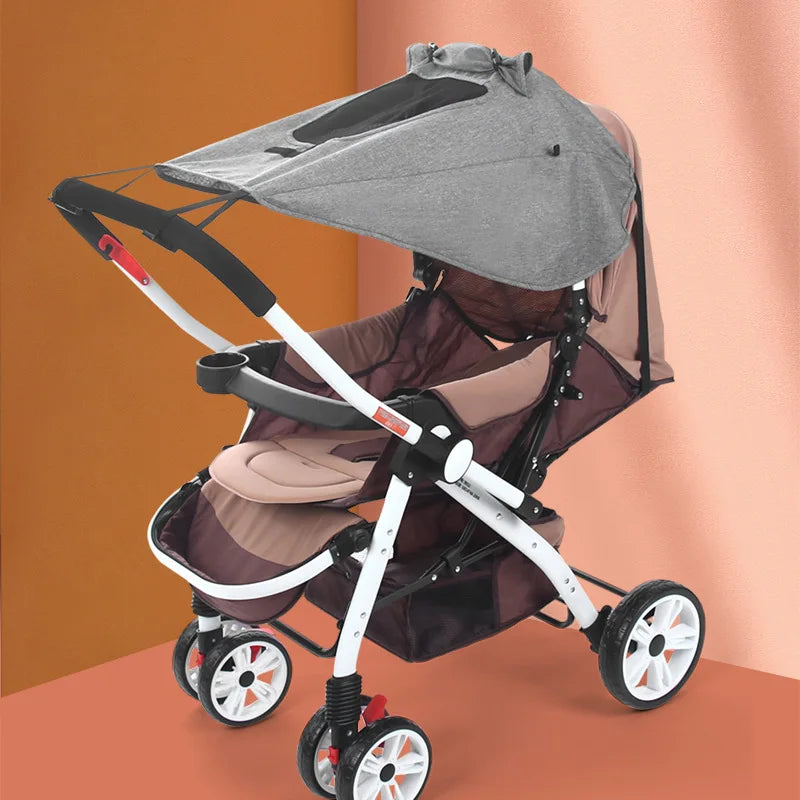 Universal Baby Stroller Sunshade Canopy UPF 50+ UV Cover Stroller Sunshade Canopy QXL