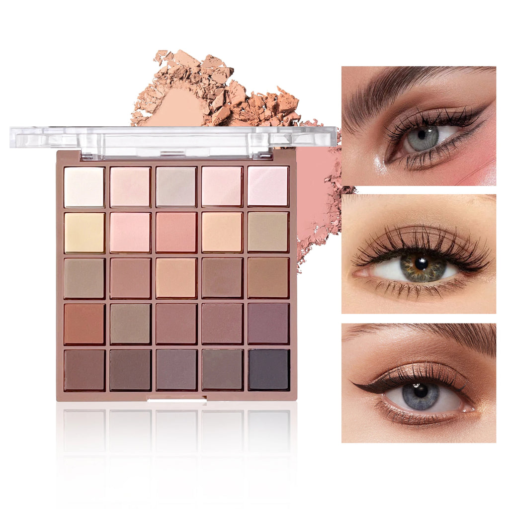 JUJU Dream 25-Color Eyeshadow Palette | Matte Nude & Shimmer Eyeshadow Palette QXL