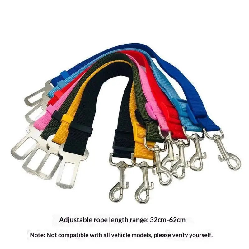 Adjustable Dog Car Harness Seat Belt & Safety Lead Clip Pet Car Harness QXL