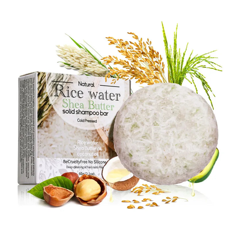 Organic Ginger Shampoo Bar | Rice Water, Turmeric & Rosemary Shampoo Soap Bar QXL Rice water