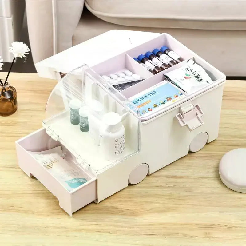 Large Capacity Household Medicine Storage Box & Organizer Medicine Storage Box QXL