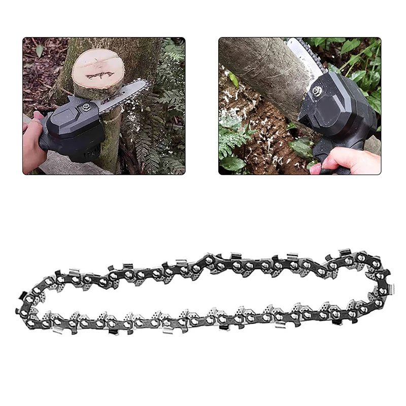 Electric Chainsaw Chain 4–16 Inch | Steel Replacement Part Chainsaw Chain QXL