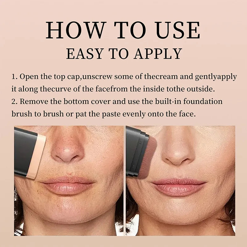 Matte Foundation Stick – Full Coverage Waterproof Concealer Foundation Stick QXL