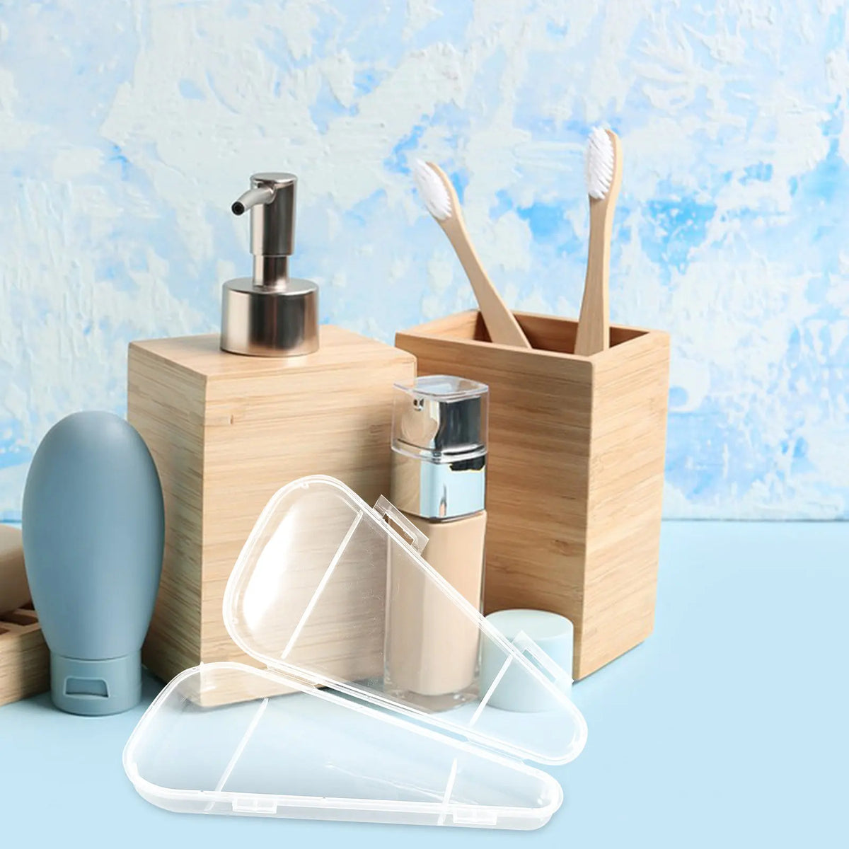 5-Pack Transparent Toothbrush Travel Cases & Storage Organizer Toothbrush Travel Case QXL