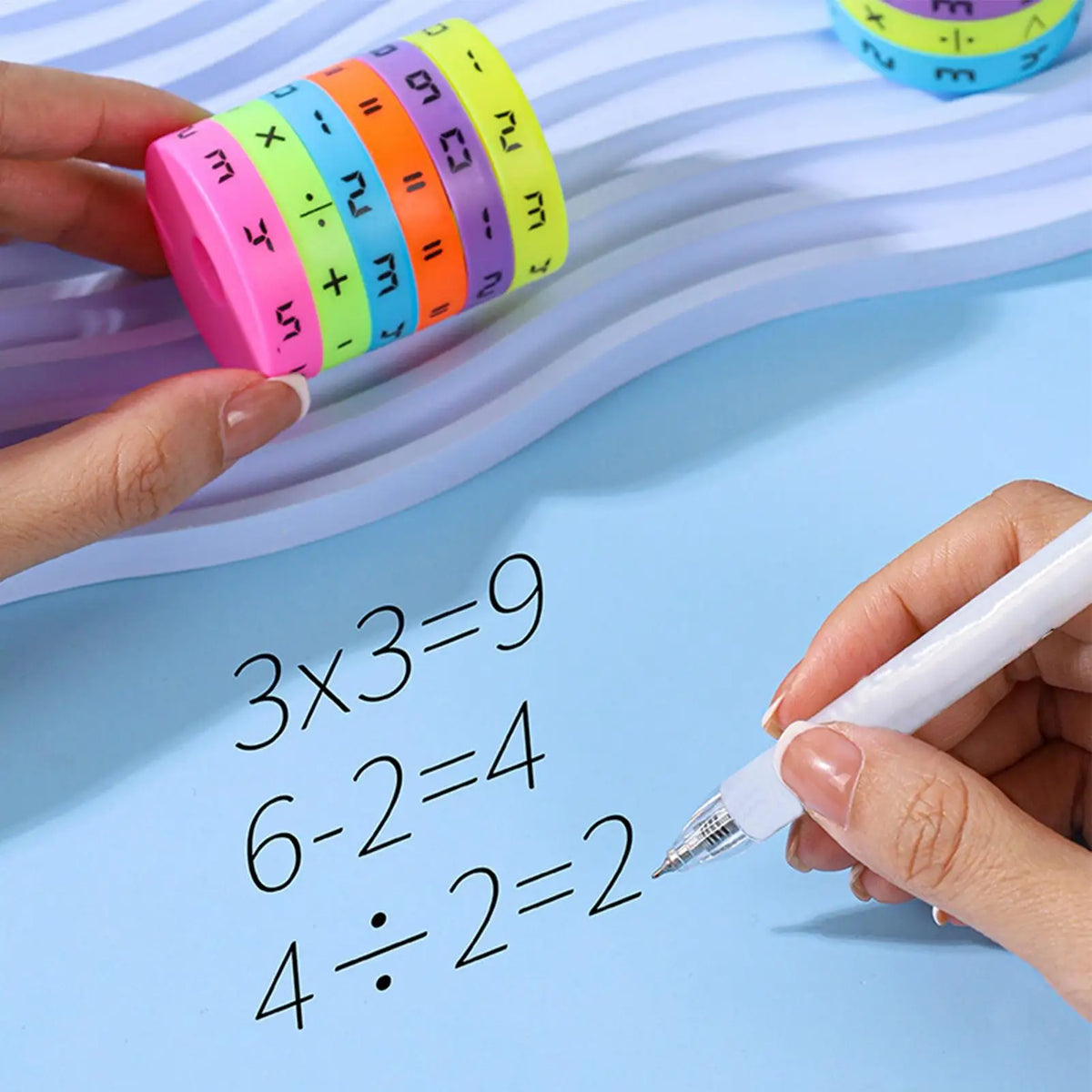 Montessori Arithmetic Cube | Kids Math Learning Puzzle Toy Math Learning Toy QXL