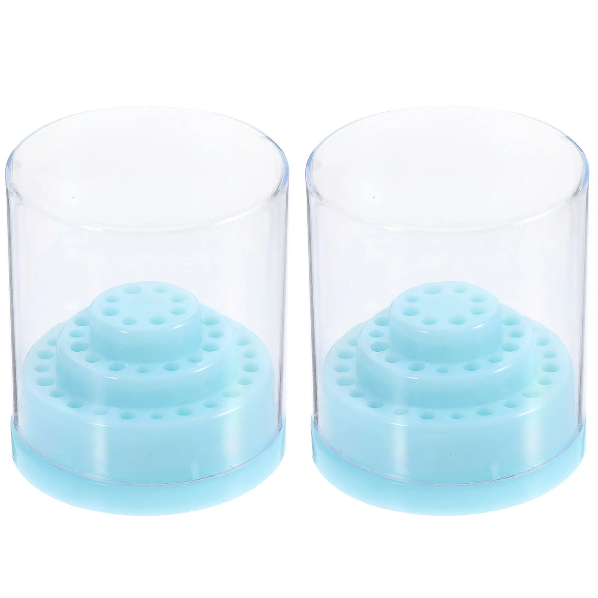 2-Pack Nail Drill Bit Storage Box | Manicure Organizer Nail Drill Bit Organizer QXL