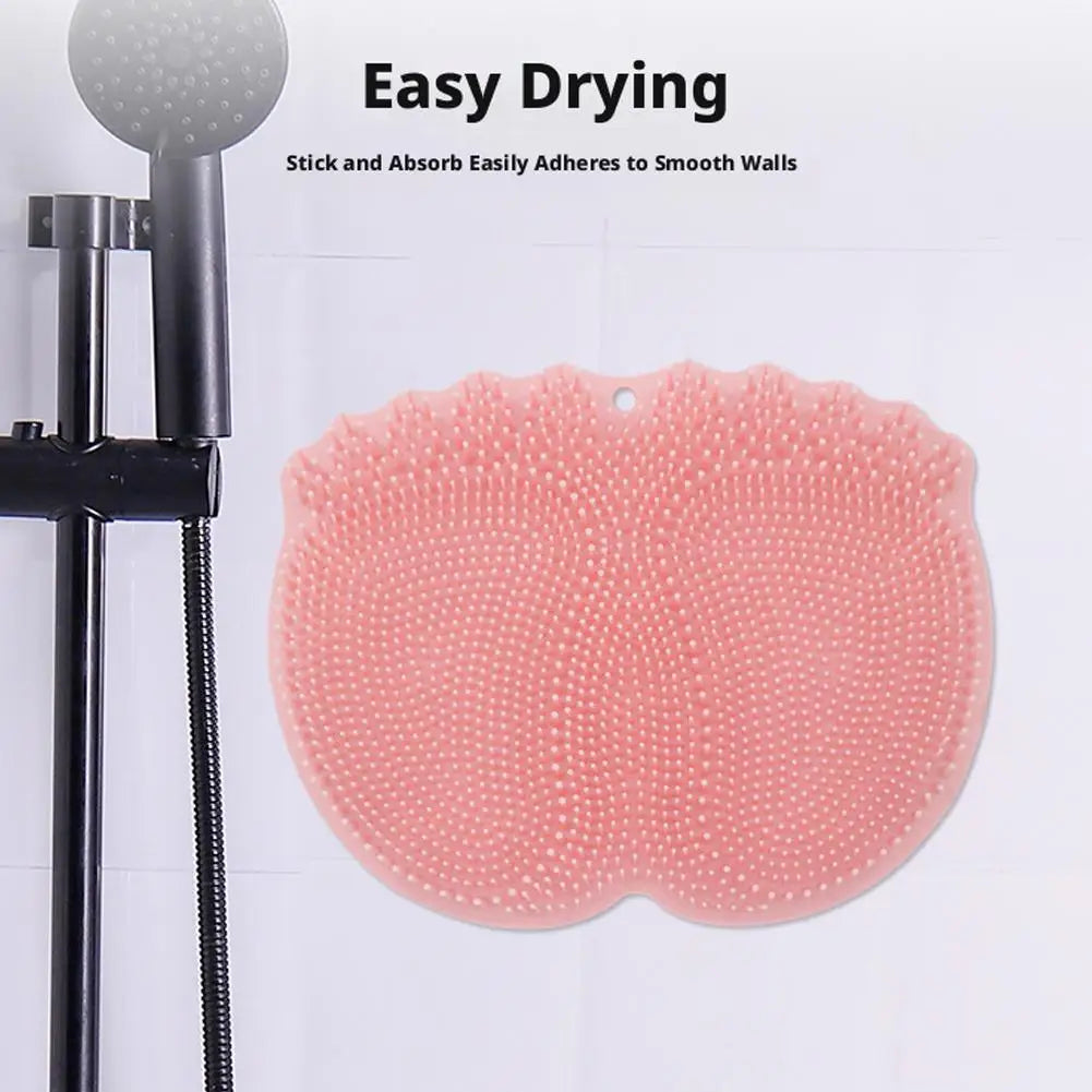 Silicone Foot Scrubber Mat | Non-Slip Shower Massager & Exfoliator Foot Scrubber Mat QXL