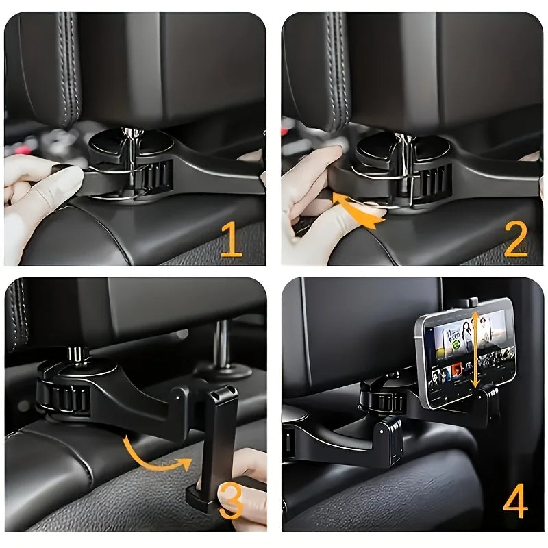 Adjustable Car Headrest Phone Holder | Secure Vehicle Mount Car Phone Holder QXL