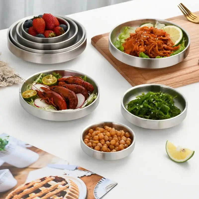 Thickened 201/304 Stainless Steel Bowl | Kitchen & Dining Stainless Steel Bowl QXL
