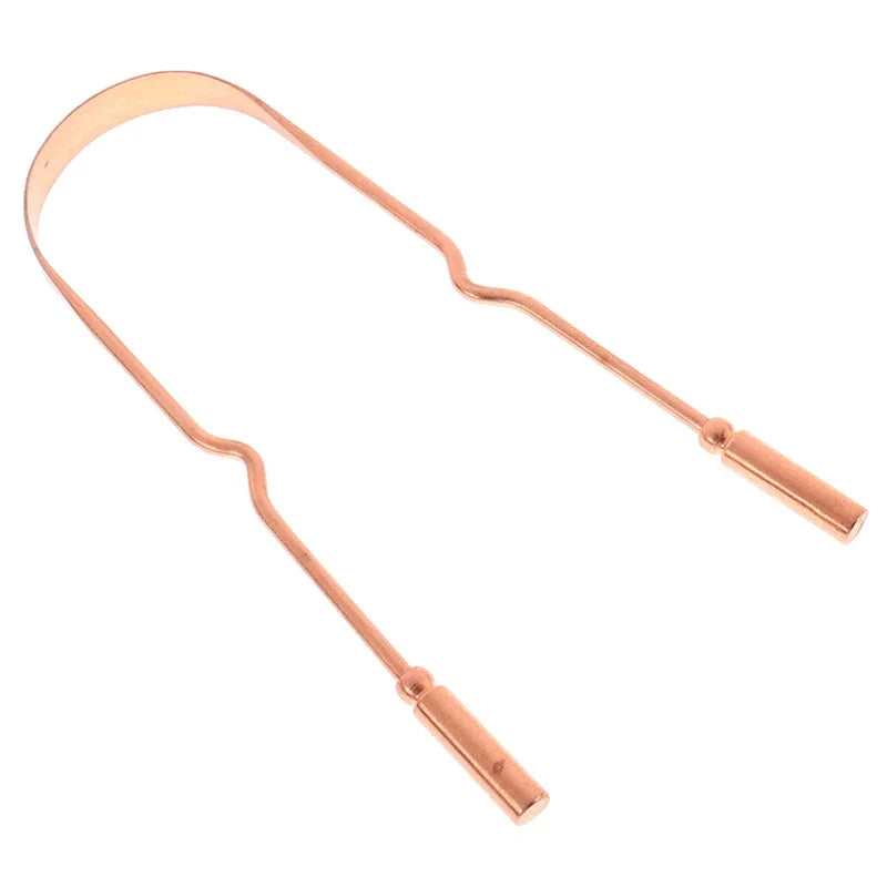 Pure Copper Tongue Scraper | 3 Styles – Fresh Breath Tool Copper Tongue Scraper QXL