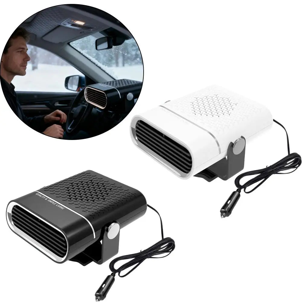 12V 120W Portable Car Heater & Fan | 360° Defogger Portable Car Heater QXL